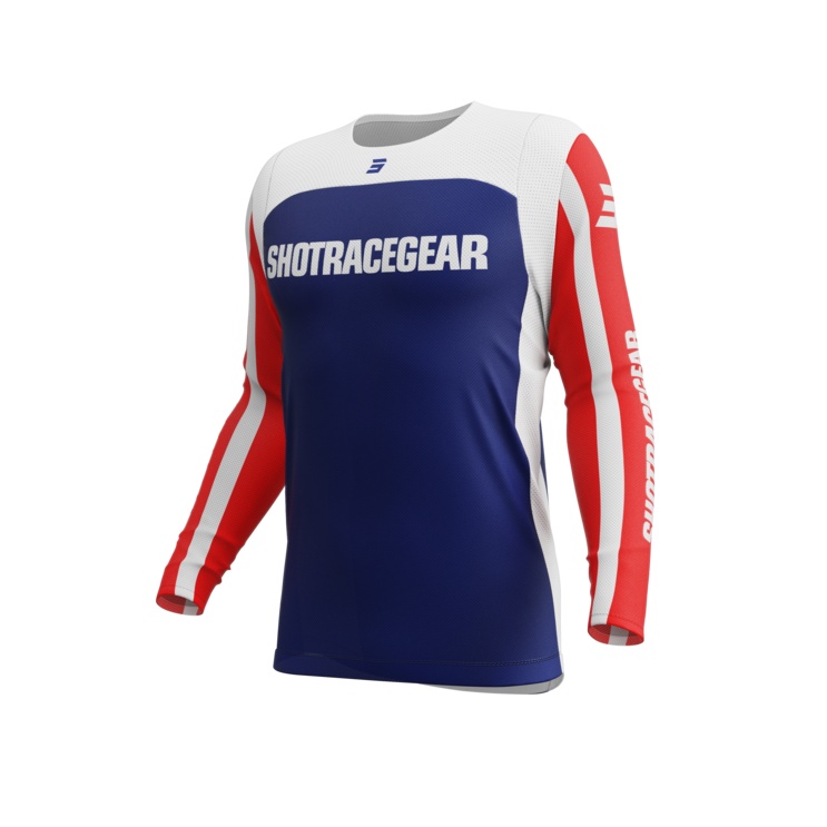 Maillot SHOT CONTACT MYTHIC Bleu et Rouge L 