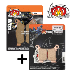 Pack de plaquettes de frein avant et arrière MOTO MASTER RACING NITRO pour SHERCO 125 et plus - 2012 à 2027