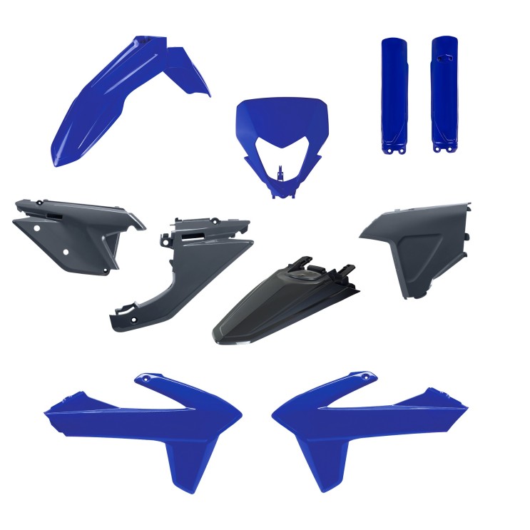 Kit plastique complet gris/bleu ACERBIS pour SHERCO 2025/2027 