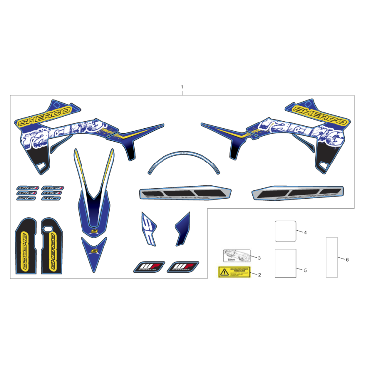 Kit déco SHERCO 250/300 2012/2015