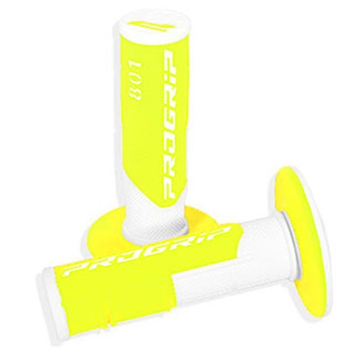 Poignées Progrip 801 Jaune FLuo/Blanc pour Sherco