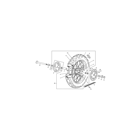 Roue arrière SHERCO 125 SER 2019