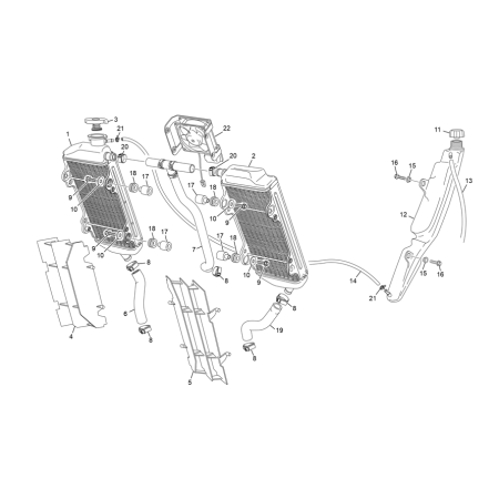 Radiateur SHERCO 250 SE FACTORY 2018