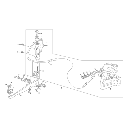 Frein AR sherco 450 SEF FACTORY 2021