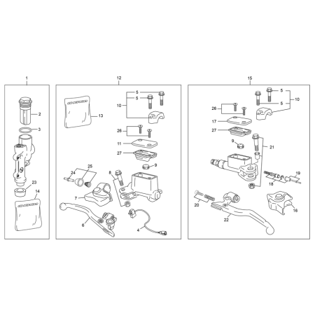 MC de frein AV et embrayage SHERCO 450 SEF FACTORY 2023